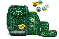 Ergobag 01036-900Y0-10, Ergobag Cubo Schulranzen Set (5-tlg.) B&auml;rrex Gr&uuml;n...