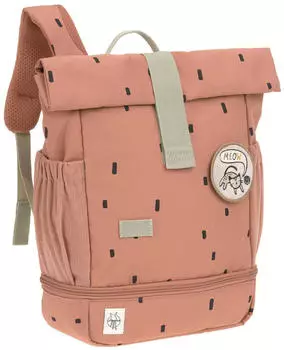 Lässig Kindergartenrucksack Rolltop Happy Prints karamel