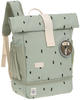 LÄSSIG 1203037581, LÄSSIG Mini Rolltop Backpack Happy Prints light olive grün