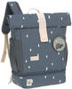 LÄSSIG 1203037083, LÄSSIG Mini Rolltop Backpack Happy Prints midnight blue blau