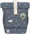 Lässig Kindergartenrucksack Rolltop Happy Prints dunkelblau