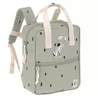 L&Auml;SSIG Kinderrucksack "Happy Prints, Mini Square Backpack, Light Olive"