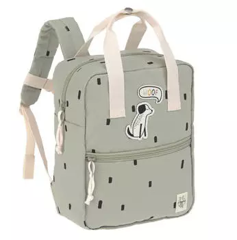 L&auml;ssig Kindergartenrucksack Square Happy Prints Oliv