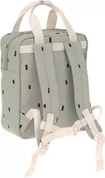 Lässig Kindergartenrucksack Square Happy Prints Oliv – Perfekter Begleiter für kleine Abenteurer