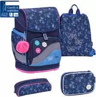 Belmil Premium Smarty Plus Sapphire Schulra﻿nzen-Set 5-tlg Koffer24