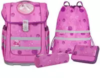 McNeill Schulranzen "Ergo Compacto, Pinky" reflektierende Streifen auf den