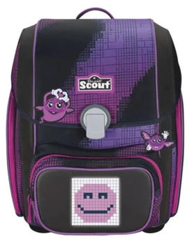 Scout Genius Set (2024) Movie Star Pink Pixel – Einzigartige Sichtbarkeit für den Schulweg