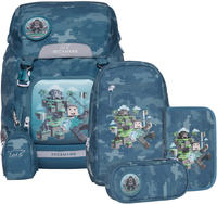 Beckmann Schulrucksack-Set Classic Jungle Game, 6-teilig