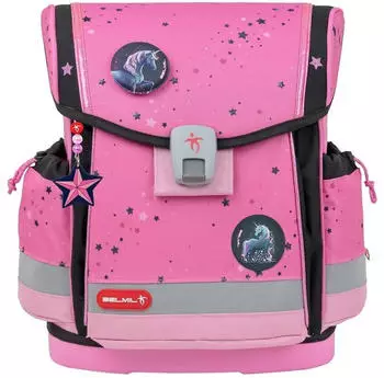 Belmil Classy Plus Set (405-78/AG/S) Pink Black – Ein Schulranzen, der mitdenkt: Belmil Classy Plus Set (405-78/AG/S) Pink Black