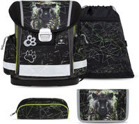 Belmil Classy ergonomisches Schulranzen-Set 4-teilig "Black Panther"