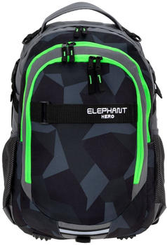 Elephant Hero Signature School Backpack cyber camo green