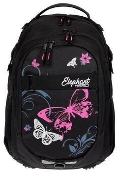 Elephant Hero Signature School Backpack butterfly pink