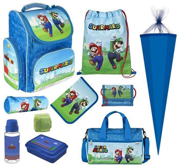 Undercover Schulranzen-Set 10-tlg. Super Mario