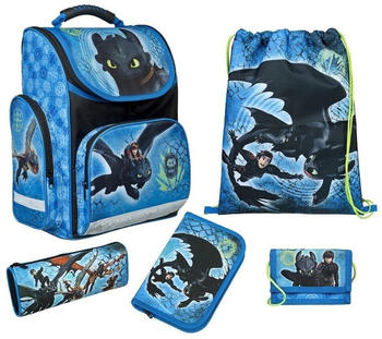 Familando Clou Schulranzen Set Drache Ohnezahn