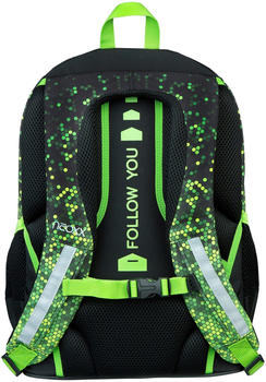 neoxx Flow Backpack pixel in my mind – Vielseitige Ausstattung für den Schulalltag