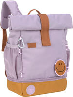 L&Auml;SSIG Kinderrucksack "Little Gang, Mini Rolltop Backpack, lilac" Reflektoren aus