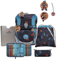 DERDIEDAS D8510185, DERDIEDAS D8510185 Schulrucksack-Set 5-teilig Ninja Fighter