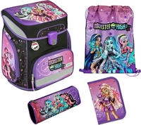 Scooli MHDC8255, Scooli Schulranzen Set 5tlg. EasyFit Monster High (2025)