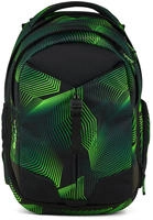 Satch Schulrucksack match (1-tlg), mit erweiterbarem Stauraum schwarz