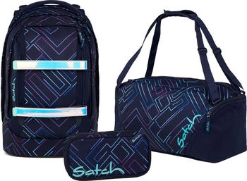 Satch Pack Set with Sports Bag (2025) Purple Laser