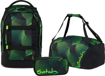 Satch Pack Set with Sports Bag (2025) Seismic Green