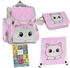 Katze, rosa: Goldkids Schulranzen Set 36 x 28 x 15 cm