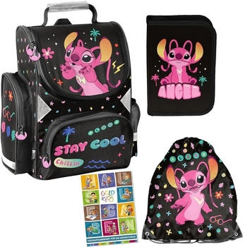 Goldkids Schulranzen Set 36 x 28 x 15 cm Lilo & Stitch2