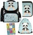 Panda, türkis: Goldkids Schulranzen Set 36 x 28 x 15 cm