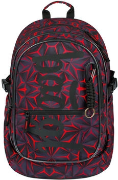 Baagl Schulrucksack Core Red Polygon