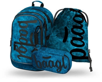Baagl Schulrucksack Core Set Ocean