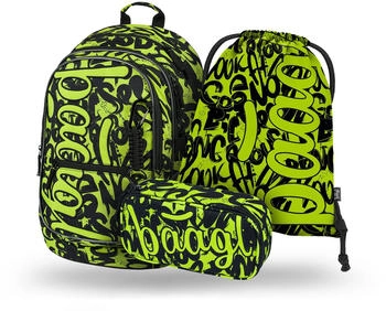 Baagl Schulrucksack Core Set Lime