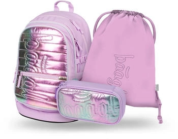 Baagl Schulrucksack Core Set Levander