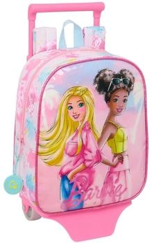 Safta Barbie Painterly 27 cm Preschool Backpack with Removable Trolley