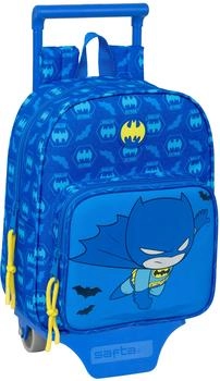 Safta 27 cm Preschool Backpack with Removable Trolley Batman Preschool