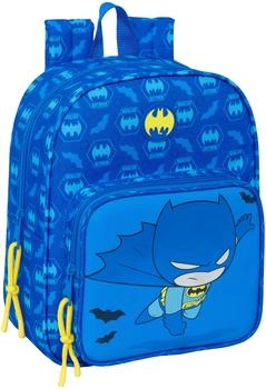 Safta 27 cm Preschool Backpack with Trolley Attachment Batman Preschool