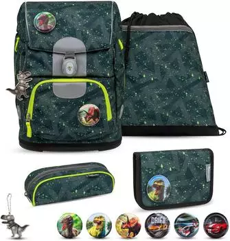 Belmil Motion Schulranzenset 5-teilig - Green Splash (405-74/S-33)