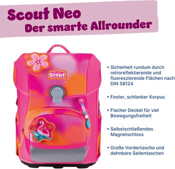 Scout Neo Set DIN (2026) Florida Sunset – Scout Neo Set DIN (2026) Florida Sunset begeistert mit durchdachtem Tragekomfort für den Schulalltag