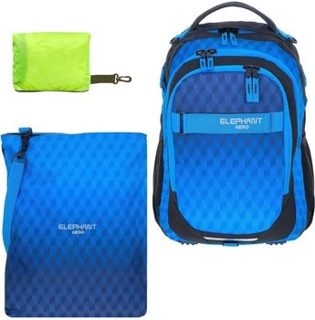 Elephant Hero with Gym Bag & Rain Cover dark blue cube