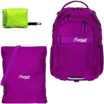 Elephant Hero with Gym Bag & Rain Cover wild berry
