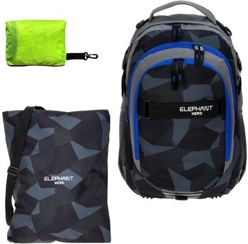 Elephant Hero with Gym Bag & Rain Cover cyber camo black/blue