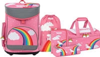 MUWO "Lil Unicorn" Kinder Schulranzen Set 5-tlg. rosa