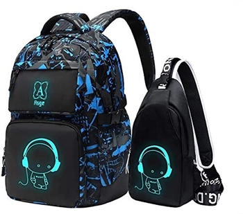 Asge Schulrucksack (BB06) blue
