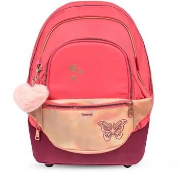 Belmil 2-in1 Backpack & Fanny Pack (338-84/P) Coral 35