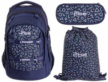 2BE Ergo School Backpack Set (66320) navy