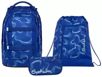 Satch Pack Set mit Turnbeutel und Schlamperm&auml;ppchen Vibrant Blue