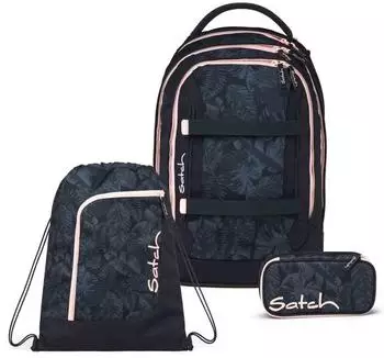 Satch Pack Set mit Turnbeutel und Schlamperm&auml;ppchen Midnight Jungle