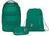 Satch Pack Set mit Turnbeutel und Schlampermäppchen Fearless Green