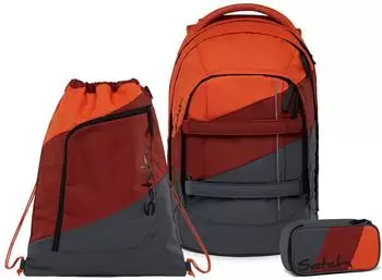 Satch Pack Set mit Turnbeutel und Schlamperm&auml;ppchen Fire Up