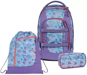 Satch Pack Set mit Turnbeutel und Schlamperm&auml;ppchen 80s Dance