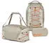 Satch Pack Set mit Sporttasche und Schlampermäppchen Crossed Sand
